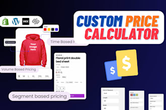 create web calculator for wordpress, wix, shopify, etc