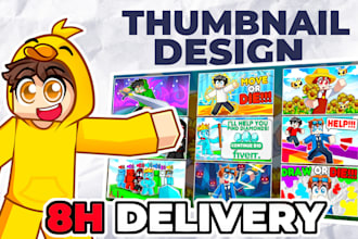 draw minecraft thumbnail for you