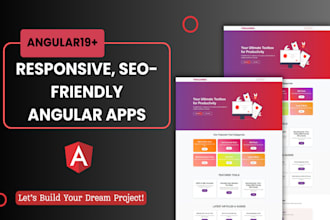build angular web apps with API, ssr, and SEO optimization