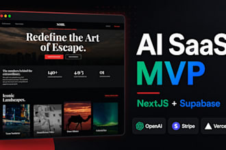 build ai saas mvp with nextjs and supabase