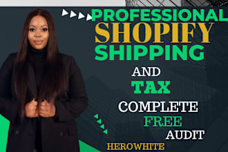 setup shopify store design shipping and tax shopify free website audit developer