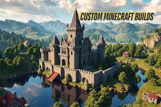 build survival base and village structure in minecraft