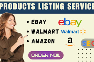 do ebay listing ebay seo listing walmart listing amazon listing ebay lister
