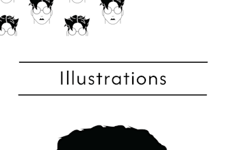 make geometric and organic stylized illustrations