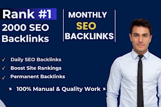 monthly contextual SEO backlinks high da dofollow offpage link building service