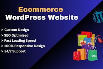 design ecommerce store and online webshop using woocommerce wordpress
