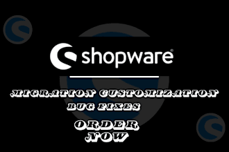 migrate shopware 5 to shopware 6, provide shopware 6 support, bug fixes