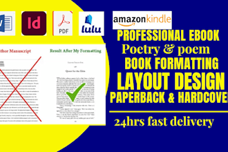 do hardcover and paperback formatting  poem self help memoir poetry book amazon