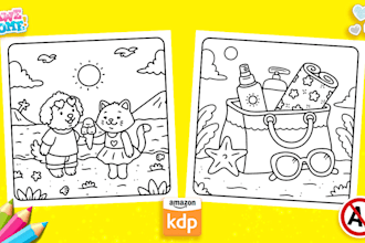 draw bold and easy coloring book pages for kids and adults