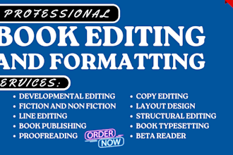 proofread, edit, format fiction novel, nonfiction, christian memoir book for KDP