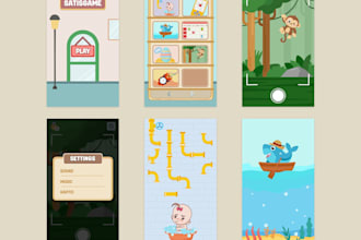 create 2d UI UX design, icon for your game and mobile app