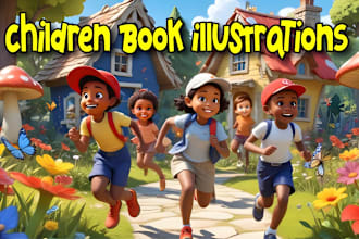 do children book  illustration and cover storybook