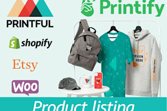setup print on demand shopify website or shopify store with printful printify
