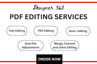 professional PDF file editing service