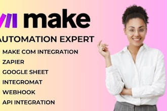 set up make com automation make com workflow make integration integromat zapier