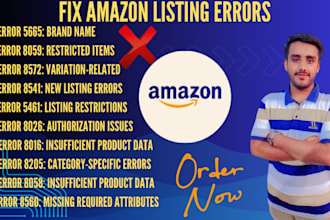 resolve amazon listing errors suppressed and  inactive issues expertly