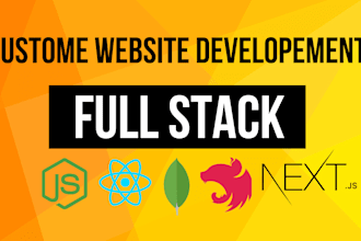 create full stack custom web applications using javascript react node mern stack