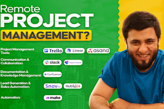 be your remote project manager for your projects and teams