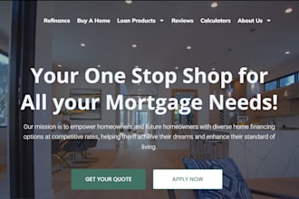 design mortgage broker, loan officer, originator wordpress website
