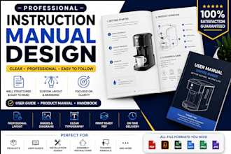 design an instruction manual, step by step, for your user guide or handbook