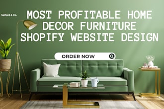 design home decor shopify website furniture store interior home decor website
