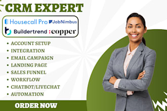 do housecall pro automation jobnimbus campaign copper crm sumoquote integration