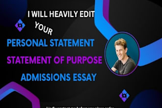 edit and proofread your MBA, personal statements, statement of purpose, or essay
