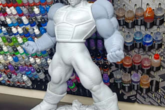 sculpt posable figures for 3d printing, custom shfiguarts action figure model