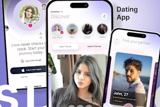 develop a dating app, dating website, social chat app, tinder, onlyfans website
