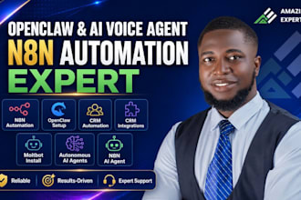 build ai agents with openclaw, make com, n8n automation, and CRM integrations
