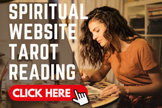 design dynamic spiritual website tarot reading website