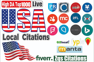 list your business in top 1000 USA local citations and directory submission