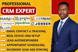 hubspot CRM facebook leads ads ringy crm gorgias pipedrive lofty jobber jobtread
