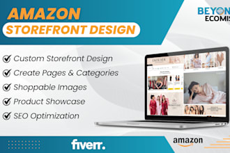 create premium amazon storefront design or brand store