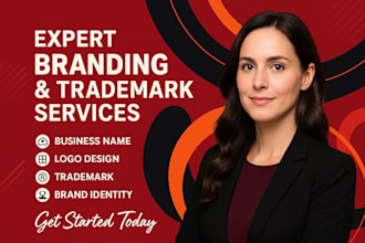 create distinctive catchy business brand name, filing trademark logo slogans