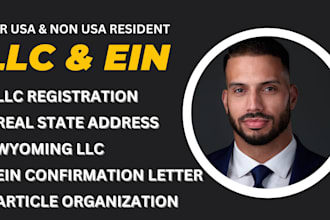 register US llc in wyoming for non US resident with ein number in 72 hours