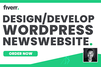 build a premium, done for you wordpress news portal