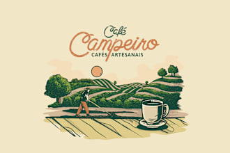 create vintage retro t shirt design with hand drawn elements