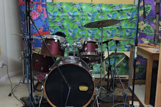 play indie rock or punk rock drums for your song