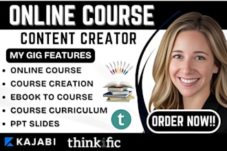 create online course content course curriculum lesson plan course creation ppt
