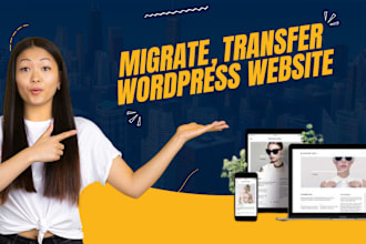 migrate, transfer wordpress website to another domain or hosting