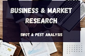 do business reports, market research analysis, competitor analysis