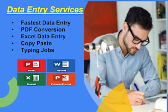 do data entry, ms excel data entry gig, data entry typing work job, copy paste