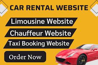design car rental limousine chauffeur booking taxi website
