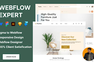 develop webflow website design and convert figma to webflow