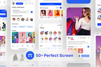 ui ux figma mobile app design dating app crypto wallet app, food delivery app ai