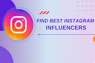 research and find best instagram influencer