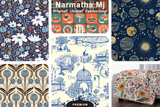 create seamless surface pattern designs
