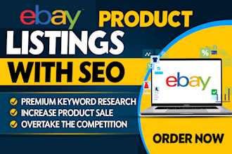 do ebay listing, ebay product listing, ebay SEO listing, ebay lister