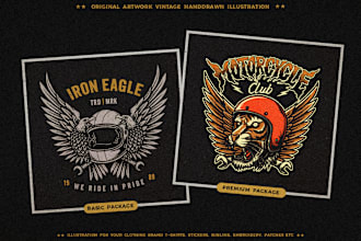 do custom vintage logo or t shirt